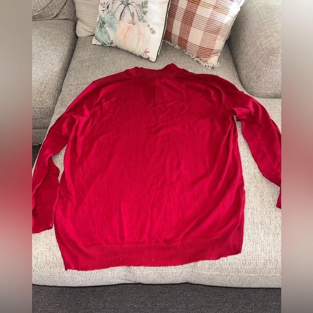 Club Room Red Men's Sweater - Picture 5 of 6